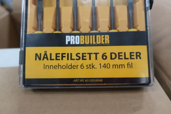 10 stk. nålefilesæt 6 dele PROBUILDER