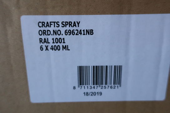 36 stk. spraymaling RAL 1001 Beige