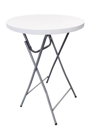 3 stk. HOME It® foldbart rundt barbord, hvidt/gråt