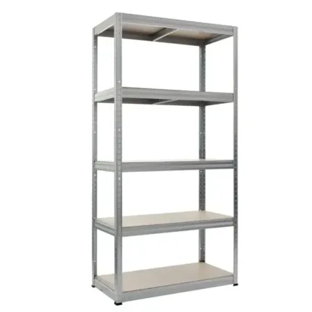 3 stk. Work-it stålreol med 5 træhylder 1800×900×300 mm galvaniseret