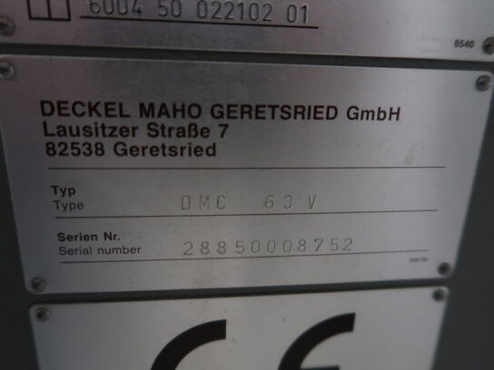 Bearbejdningscenter - lodret Deckel Maho DMC 63 V