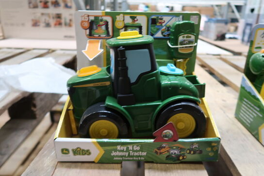 3 stk. John Deere Key n Go Johnny Traktor lys og lyd