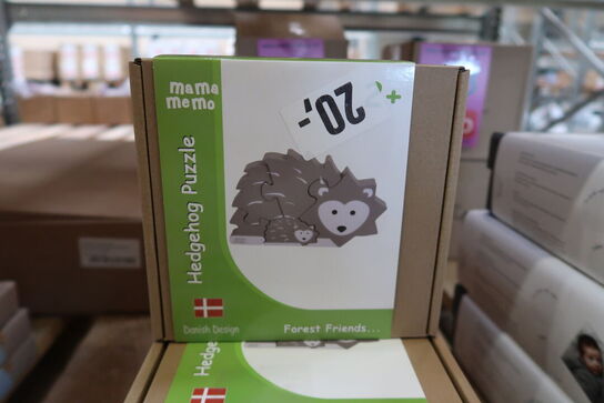 11 stk. MaMaMeMo - Puslespil, Pindsvin