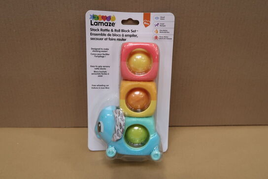 3 stk. Lamaze stabel- og rulleelefant