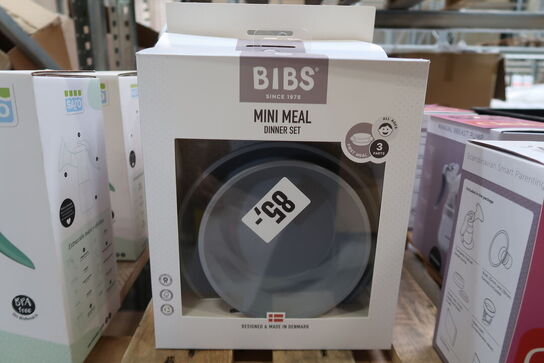 5 pk. BIBS MINI MEAL DINNER SET Tallerken sæt - 3 dele