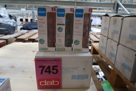 9 stk. Feel Good Glas Sutteflaske Neutral 260 ml +2 mdr. 