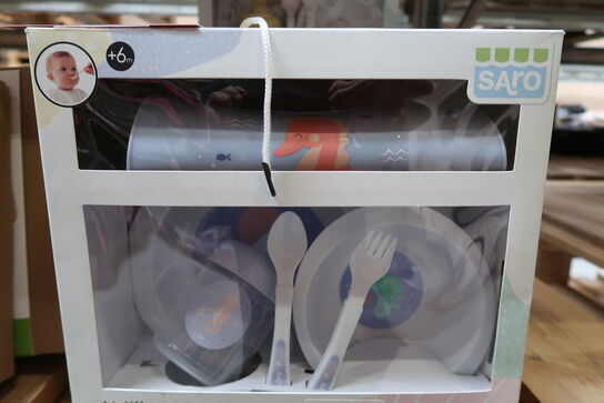2 pk. SARO  Ocean Life Spisesæt 6 stk