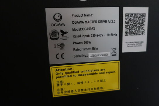 Massagestol OGAWA MASTER DRIVE AI 2.0