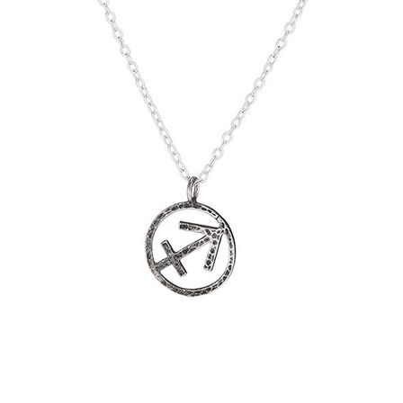 Oxidized Sagittarius Necklace - Str. 40+5