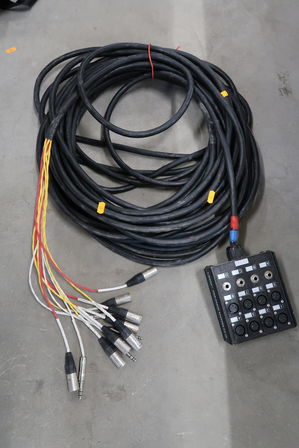 Multikabel LEEM 12 kanaler med stagebox 20m (momsfri)