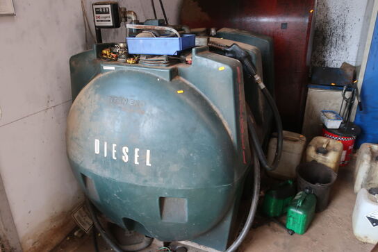 Diesel tank med 37L og pumpe