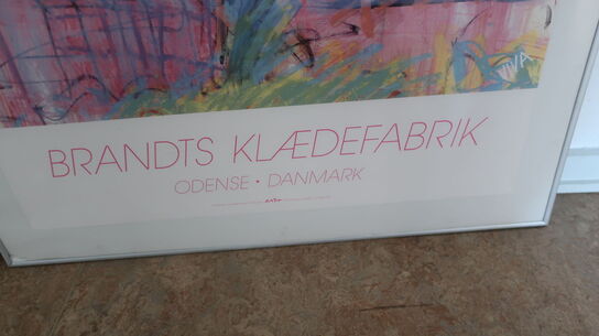 4 stk. indrammede plakater