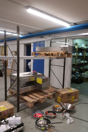 3 fag pallereoler uden indhold
