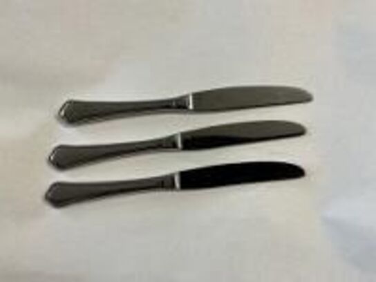 50 stk. Brugt Bordkniv Chippendale massiv 215 mm mrk. Chippendale på bladet