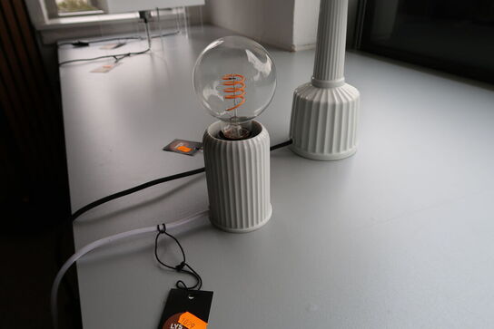 Bordlampe LYNGBY PORCELÆN H10,7 Hvid