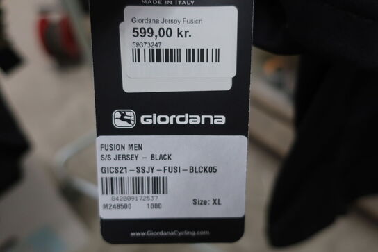 Cykeltrøje GIORDANA Fusion Men S/S Jersey Str: XL