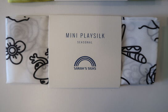 6 stk. Legesilke mini Playsilks  - sarahs silks