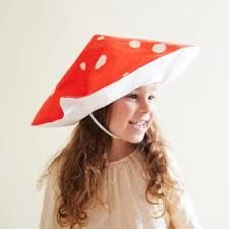 3 stk. Mushroom hat, silke - Sarahs silks