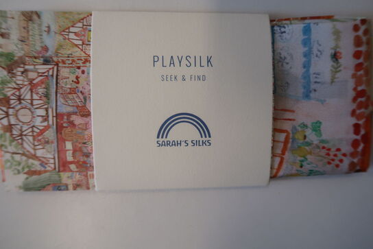 6 stk. Legesilke mini Playsilks  - sarahs silks