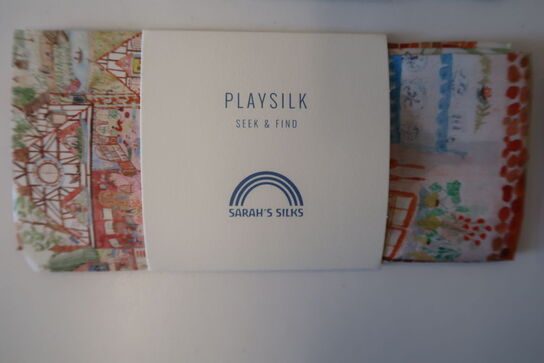 6 stk. Legesilke mini Playsilks  - sarahs silks