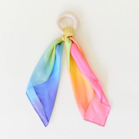 6 stk. Bidering med silke, Rainbow - Sarahs silks