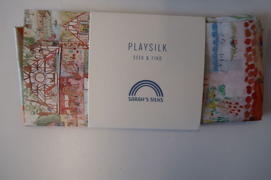 6 stk. Legesilke mini Playsilks  - sarahs silks