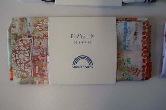 6 stk. Legesilke mini Playsilks  - sarahs silks