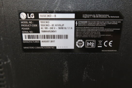 LG 55SE3KD 55" skærm