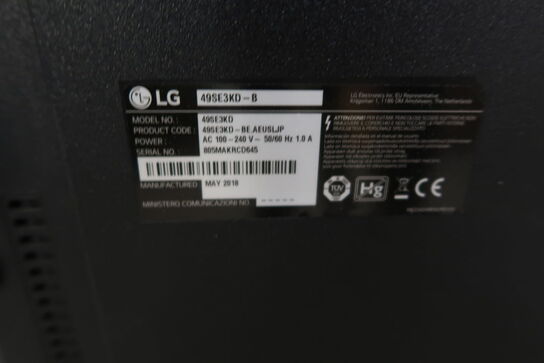 LG 49SE3KD-B 49" skærm