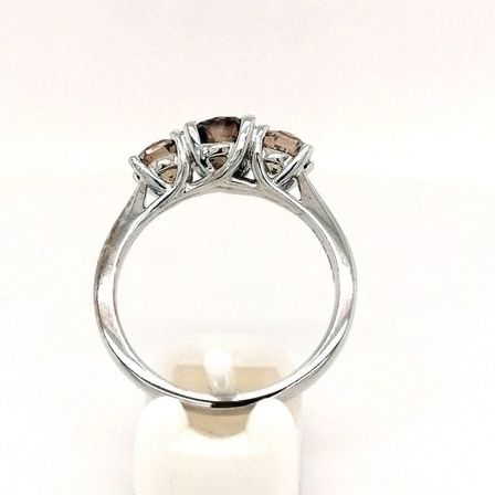 Diamantring 1,67 ct. i 18k hvidguld.