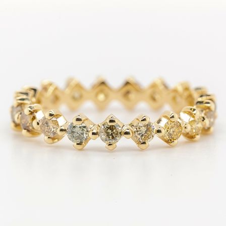 Diamantring 1,03 ct i 14 kt guld.