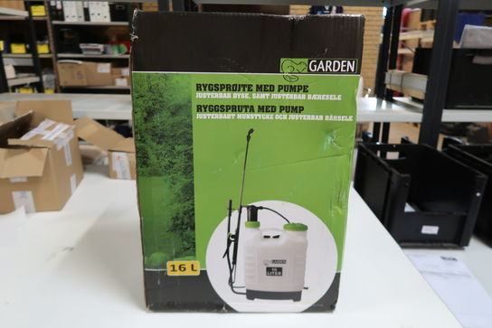 Garden Rygsprøjte med pumpe 16L