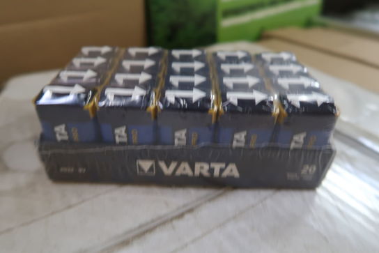 100 stk. VARTA 9V batteri 