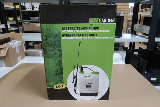 Garden Rygsprøjte med pumpe 16L