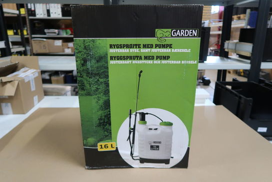 Garden Rygsprøjte med pumpe 16L