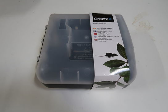 2 stk. Green>it® plast rottekasse med smækfælde 28×23,5×13 cm