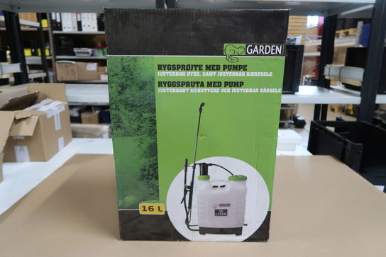 Garden Rygsprøjte med pumpe 16L