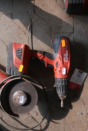 Skruemaskine HILTI SF 22-A samt vinkelsliber HILTI 