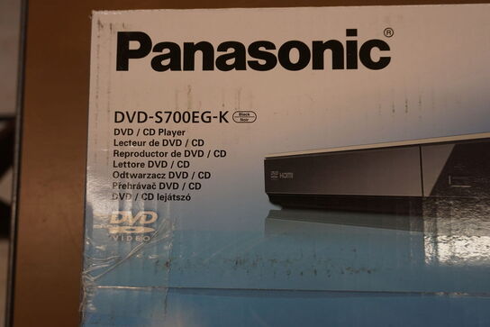 2 stk. DVD afspiller Panasonic DVD-S700EG-K