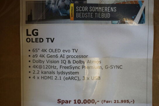 65" OLED TV LG OLED65C3