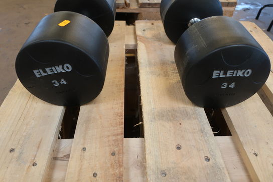 2 stk. håndvægte 34 kg ELEIKO