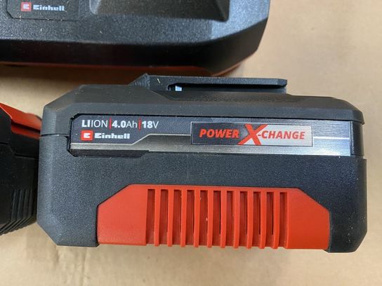 Einhell Power-X-Change starterkit med 2 x 18V 4,0 Ah batteri og twin-oplader