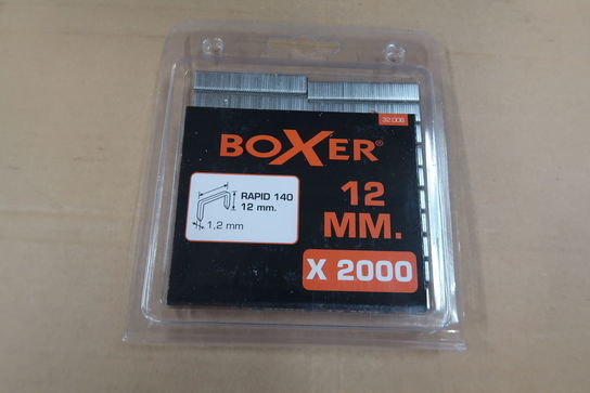 10 pk. Boxer Hæfteklammer nr. 140 - 12 mm. - 2000 stk.