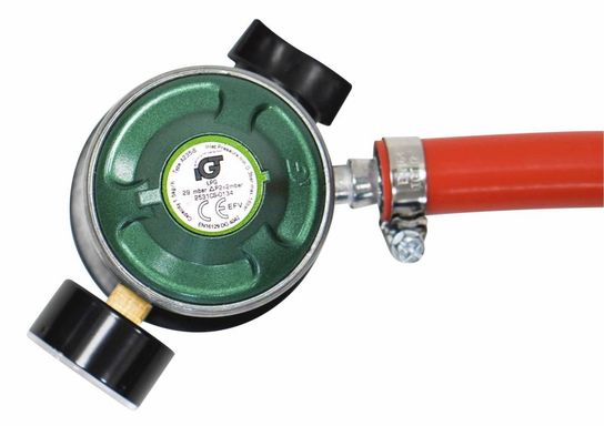 Cozze® regulatorsæt med regulator med manometer, slange 1,1 DK - NO mm.