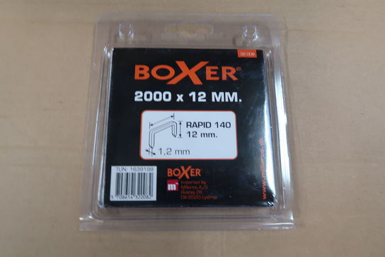 10 pk. Boxer Hæfteklammer nr. 140 - 12 mm. - 2000 stk.