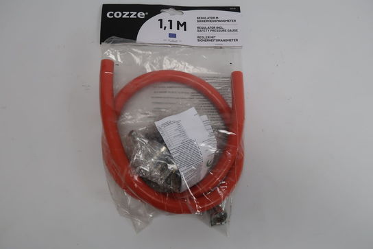 Cozze® regulatorsæt med regulator med manometer, slange 1,1 DK - NO mm.