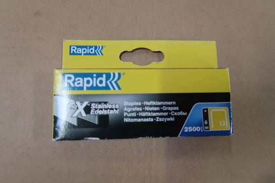 6 pk. Rapid Hæfteklammer RS 6mm 13/6, pk á 2500 stk