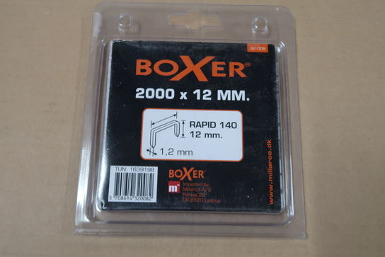 6 pk. Boxer Hæfteklammer nr. 140 - 12 mm. - 2000 stk.