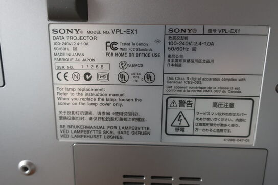 Projektor SONY VPL-EX1