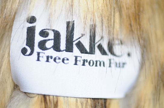 Jakke Traci Faux Fur Natural Fox str.: 38